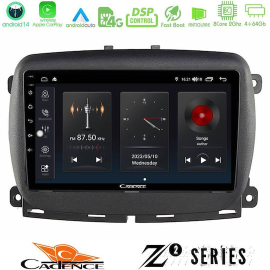 Bizzar Car Audio System for Fiat 500L 2012-2018 (Bluetooth/USB/WiFi/GPS/Apple-Carplay/Android-Auto) with Touch Screen 10"