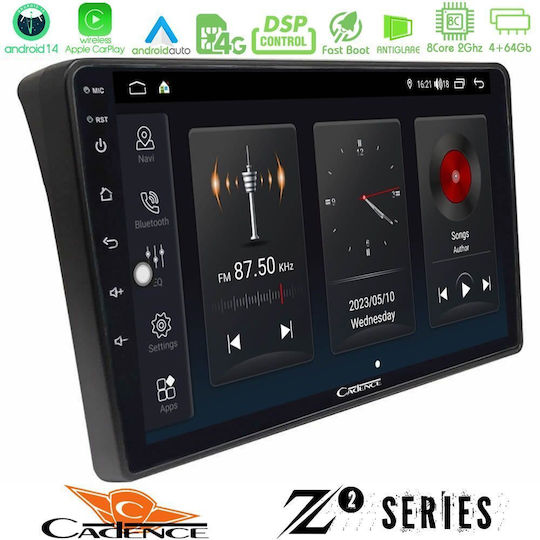 Bizzar Ηχοσύστημα Αυτοκινήτου για Peugeot Boxer Fiat Ducato Citroen Jumper 2006-2011 (Bluetooth/USB/WiFi/GPS/Apple-Carplay/Android-Auto) με Οθόνη Αφής 9"