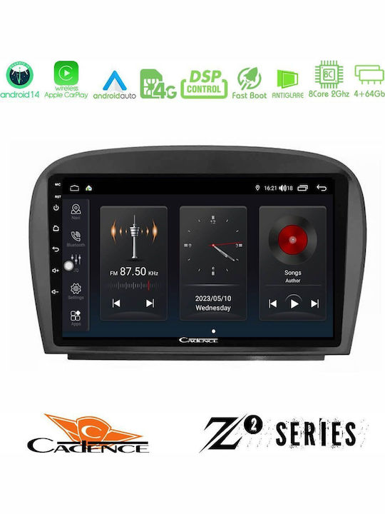 Bizzar Car Audio System for Mercedes-Benz SL 2005-2011 (Bluetooth/USB/WiFi/GPS/Apple-Carplay/Android-Auto) with Touch Screen 9"