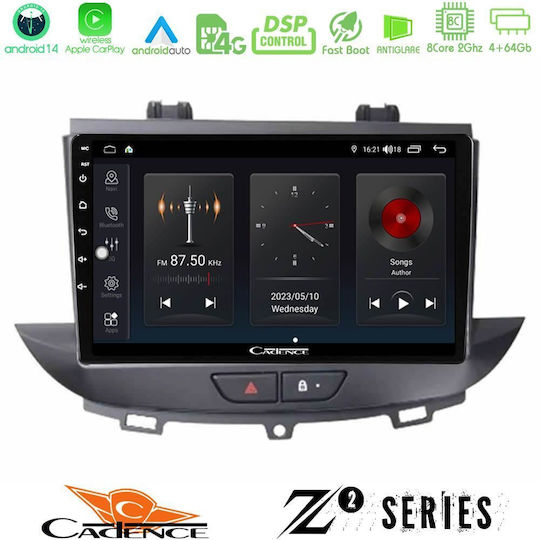 Bizzar Car Audio System for Opel Grandland / Crossland X / Grandland X 2017-2020 (Bluetooth/USB/WiFi/GPS/Apple-Carplay/Android-Auto) with Touch Screen 9"