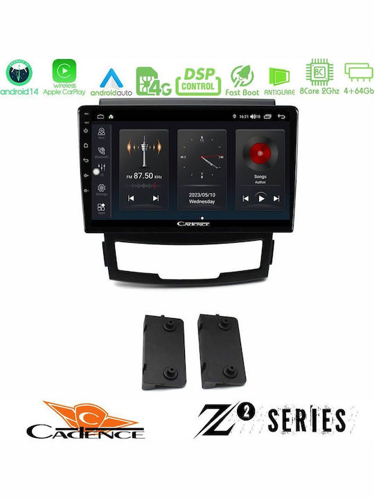 Bizzar Car Audio System for Ssangyong Korando 2010-2014 (Bluetooth/USB/WiFi/GPS/Apple-Carplay/Android-Auto) with Touch Screen 9"