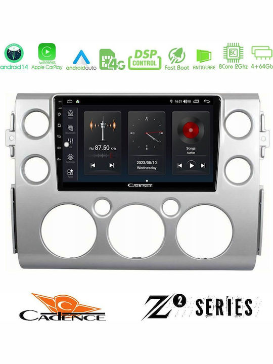 Bizzar Car Audio System for Toyota FJ 2007-2014 (Bluetooth/USB/WiFi/GPS/Apple-Carplay/Android-Auto) with Touch Screen 9"
