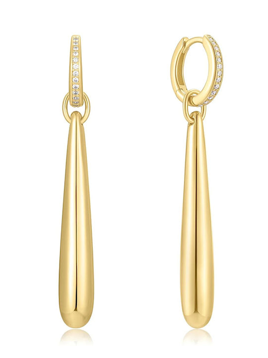 Ania Haie Earrings made of Silver Gold Plated with Stones