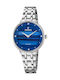 Festina Γυναικείο Ρολόι 30.5mm Μπαταρίας με Ασημί Μεταλλικό Μπρασελέ