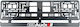 Set 2 Stücke Carbon Nummernschildrahmen für Audi II