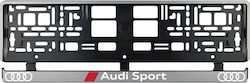 Set 2 Pieces Silver License Plate Holder Audi Sport