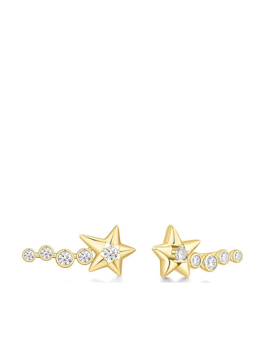 Ania Haie Earrings made of Silver Gold Plated with Stones