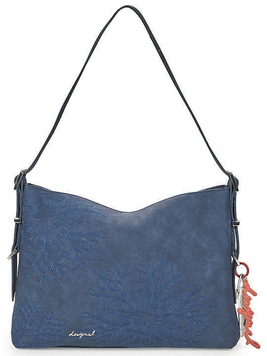 Dunkelblaue Damen-Schultertasche