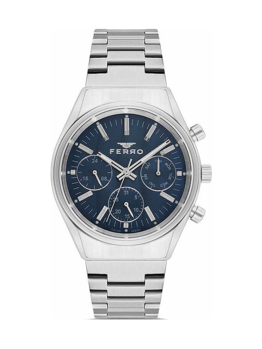 Ferro Uhr Batterie mit Metallarmband