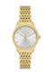 Ferro Herrenuhr 30mm Batterie mit Gold Metallarmband