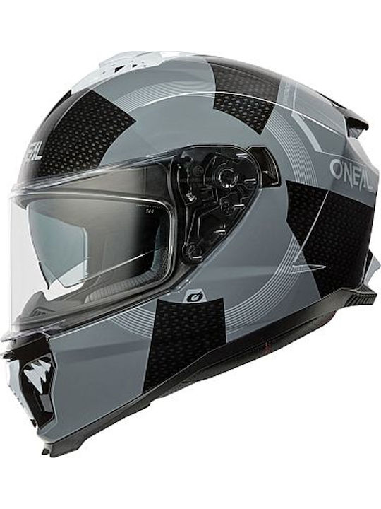 O'Neal Challenger Loop V.26 Black/Grey Motorcycle Helmet Full Face ECE 22.06 with Sunvisor