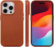 dbramante1928 Umschlag Rückseite Leder Braun (iPhone 15 Pro Max)