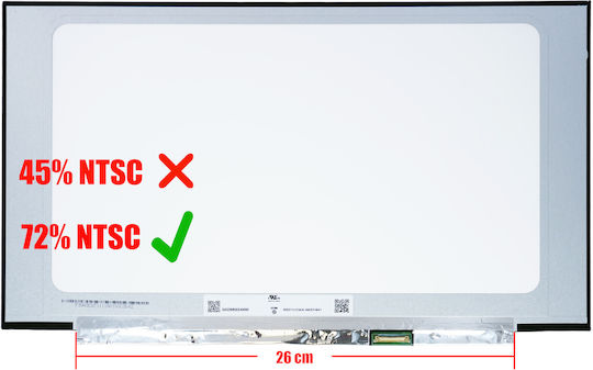 Monitor 15.6" IPS / LED / Slim / Touch / 60Hz 1920x1080 Matte for Laptop Asus Vivobook 15 F1504 X1504