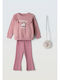 Kinder-Set mit Leggings Winter 3Stück Pink