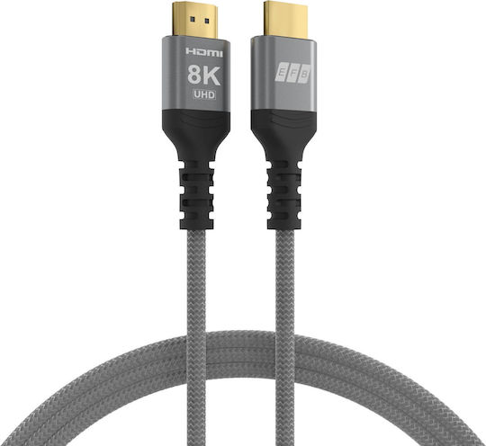 EFB HDMI 2.1 Ultra High Speed 48Gbps 4K 120Hz HDR VRR Kabel HDMI-Stecker - HDMI-Stecker 0,5m Schwarzes