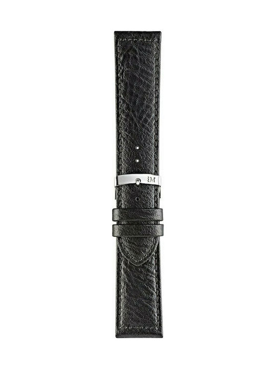 Morellato Panamera Δερμάτινο Λουράκι Μαύρο 24mm Morellato Panamera Δερμάτινο Λουράκι Μαύρο 24mm
