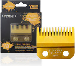 Κοπτικο Supreme Clipper Stainless Steel Fade Blade Gold