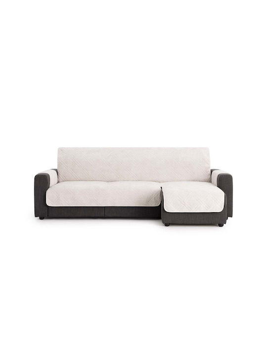 Sofazip Еластичен Калъф За ъглов диван Екрю 240εκ. 1бр SZMATCS240VELVETIVORY