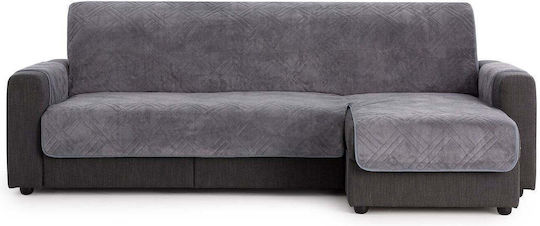 Sofazip Elastic Cover for Corner Sofa Grey 280εκ. 1pcs SZMATCS280VELVETGREY