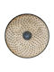 Kutahya Porselen Servierplatte aus Beige Porzellan mit Durchmesser 21cm