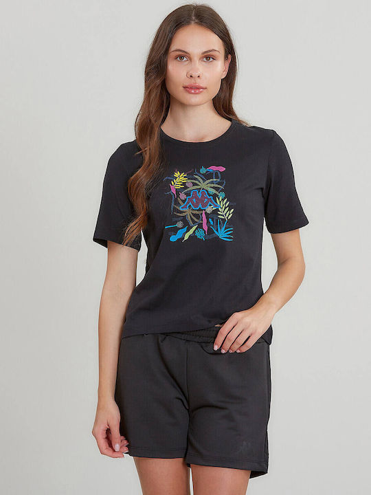 Kappa Gamino Women's Athletic T-shirt Black