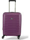 Rain Cabin Hard Purple Suitcase with 4 Wheels Height 55cm