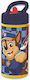 Kinder Trinkflasche Kunststoff Kinder Paguiri Paw Patrol mit Stroh Mehrfarbig
