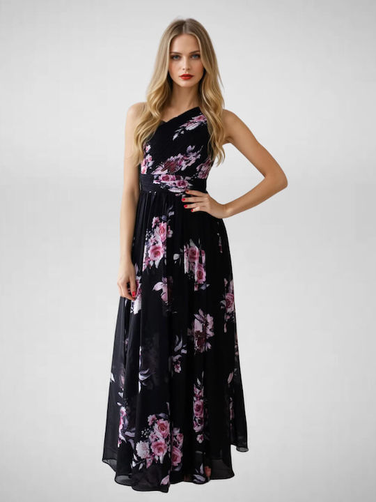 Summer Maxi Dress for Wedding Christening Black