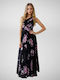 Summer Maxi Dress for Wedding Christening Black