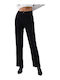 Women's Jean Trousers in Straight Line Black