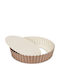 Patisse Waffle Backform Törtchen Keramik mit abnehmbarem Boden 1cm