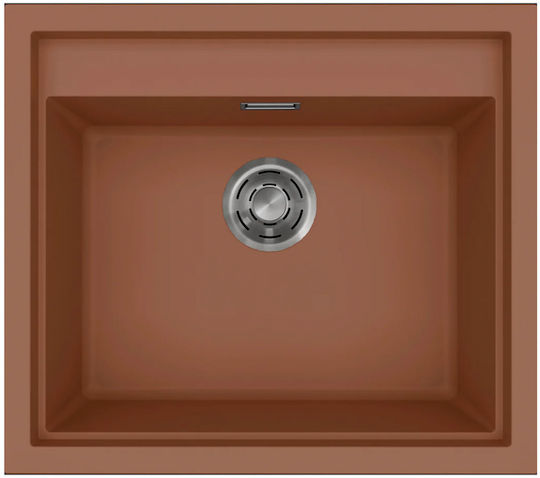 Elleci Drop-In Chiuvetă din Granit Sintetic L57xW50cm