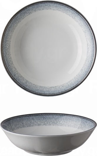 Lukanda Serving Bowl Round made of Porcelain Gray with Diameter 14cm