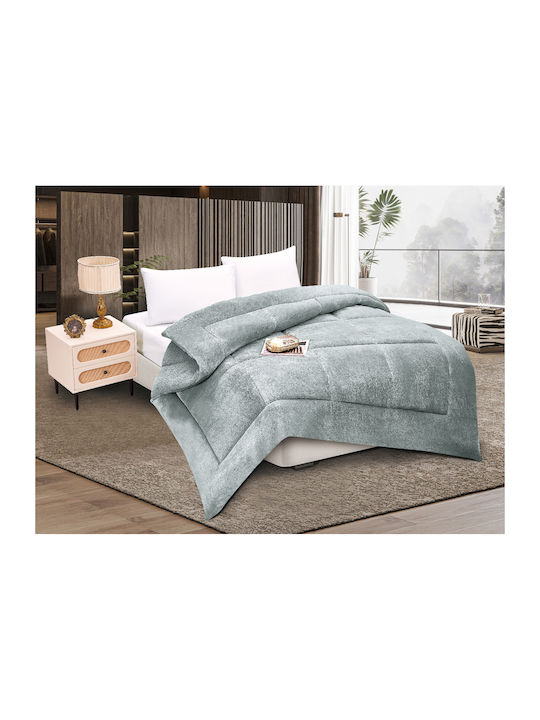 Silk Fashion Κουβερτοπάπλωμα Μονό 160x220εκ. Silver Grey 320 GSM