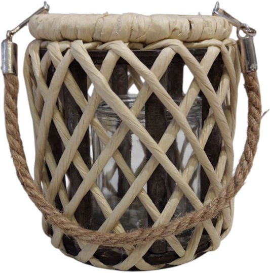 keleman Φαναράκι Ξύλινο Μπεζ 13x13x14εκ. keleman Φαναράκι Ξύλινο Μπεζ 13x13x14εκ.