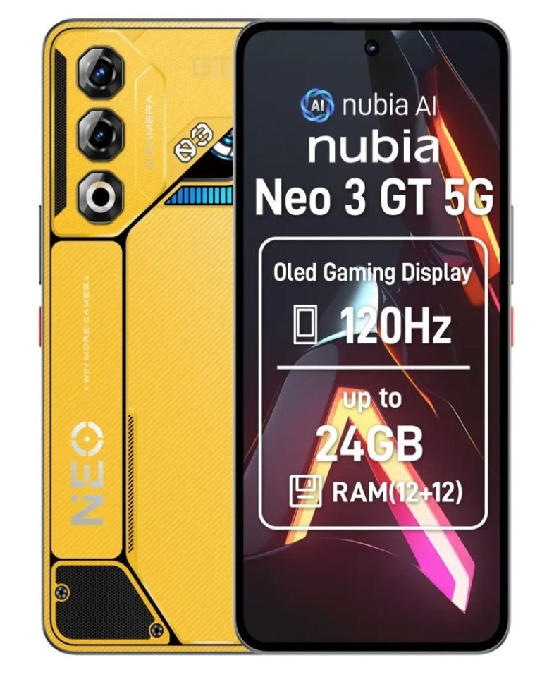 Nubia Neo 3 GT 5G Dual SIM (12/256GB) Galben | Skroutz Romania
