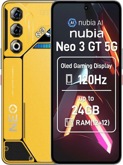 Nubia Neo 3 GT 5G Dual SIM (12/256GB) Κίτρινο