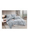 Silk Fashion Duvet Cover Queen 220x240cm Burble Grey 320 GSMGsm