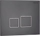 Μπουτόν Λειτουργίας Square Black Matt