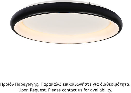 Aca Deckenleuchte 81cm Schwarz mit Integrierter LED