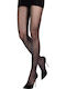 Luxury Waterfall Women's Pantyhose 30 Den Black Polka Dot