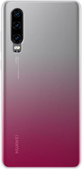 Farbblock Handyhülle Huawei P30 Stoßfest Kratzfest Rosa