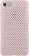 Farbblock Handyhülle iPhone SE 8 7 6s 6 Halbrigide Mikroperforierte Rosa