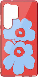 Samsung Cover Samsung Galaxy S25 Ultra Floral Pattern Unikko Red Samsung Cover Samsung Galaxy S25 Ultra Floral Pattern Unikko Red