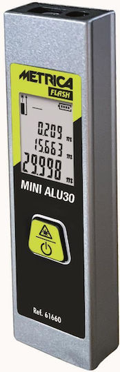 Μέτρο Laser Mini ALU30 με Εύρος Μέτρησης 0.05m-30m