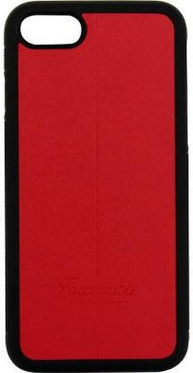 Façonnable Handyhülle iPhone SE 2020 8/7 Rigid Border Rote Schwarze
