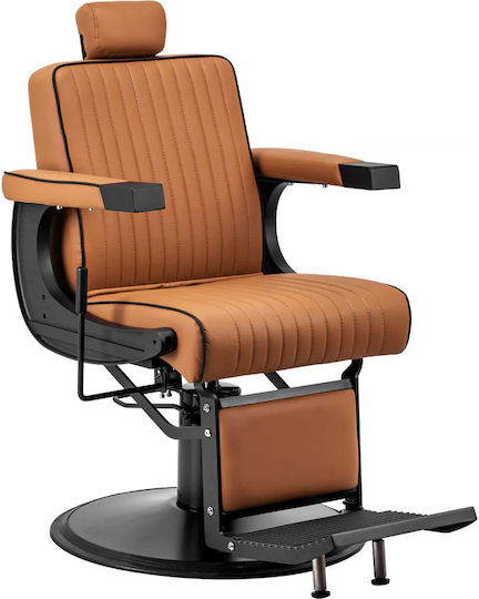 Salon Tech Καρέκλα Barbier Braun mit verstellbarer Höhe