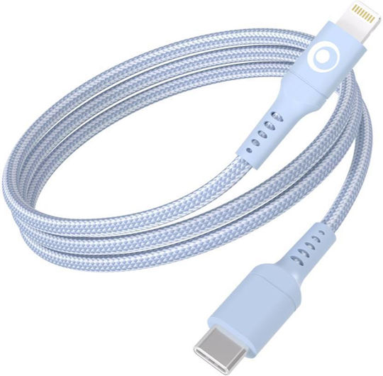 Bigben Connected Usb-c/Lightning 3a Power Delivery 60w Lade- und Übertragungskabel 1,2m Blau