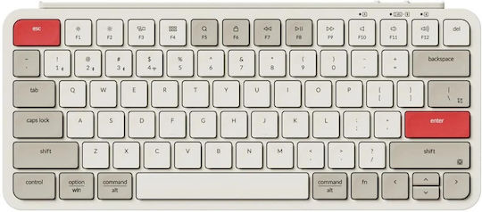 Keychron B1 Pro B1P-K13 Wireless Bluetooth Keyboard English US Compatible with Mac Retro Red