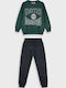 Kids Sweatpants Set Green 2pcs